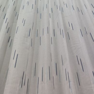 Tenda a Metro in Bouclè Effetto Lino blu