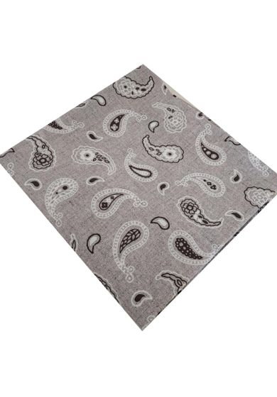 Tappezzeria in Cotone Stampato 280 cm x 280 cm Grigio