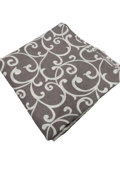 Tappezzeria in Cotone Stampato 280 cm x 280 cm Grigio