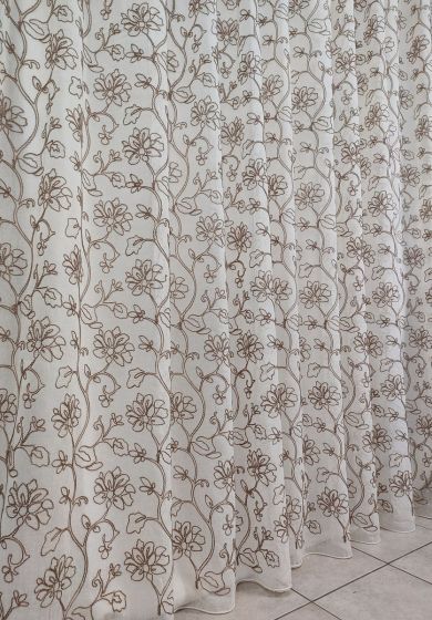 tenda a metro in bouclè effetto lino 3 Tenda a Metro in Bouclè Effetto Lino