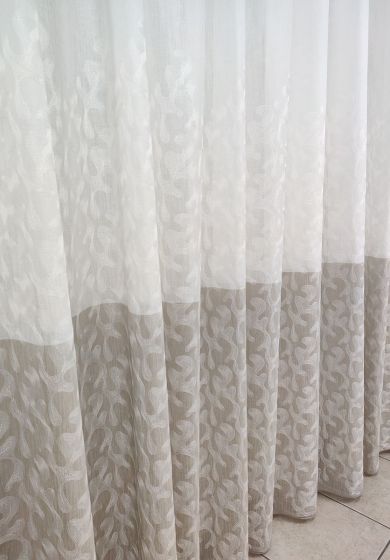 tenda a metro in bouclè effetto lino ottanio 6 Tenda a Metro in Bouclè Effetto Lino