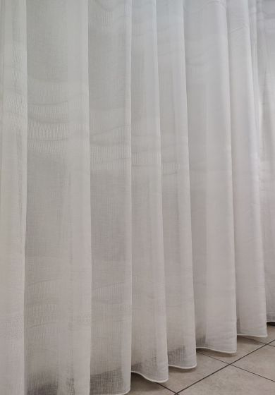 tenda a metro in bouclè effetto lino ottanio 3 Tenda a Metro in Bouclè Effetto Lino Naturale