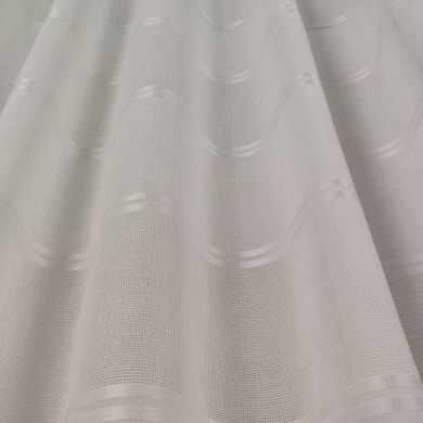 Tenda a Metro in Bouclè Effetto Lino Bianco