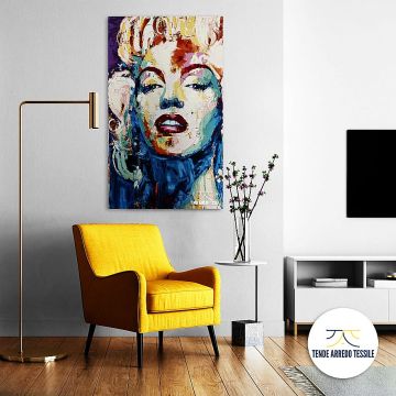 Living room with Poster Mockup Marylin risultato 34dcac52