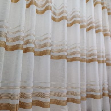 Tenda a Metro in Bouclè Effetto Lino Arancio