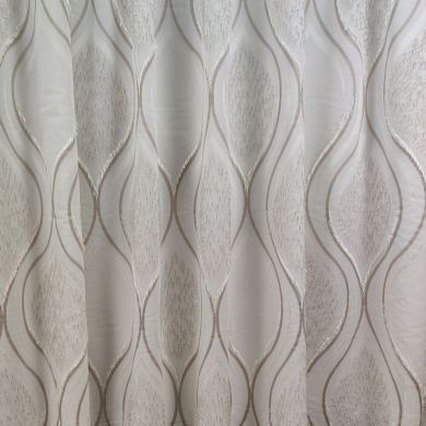 Tenda a Metro in Bouclè Effetto Lino Tortora