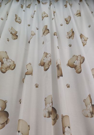 Tenda a Metro in Bouclè Effetto Lino Orsetto