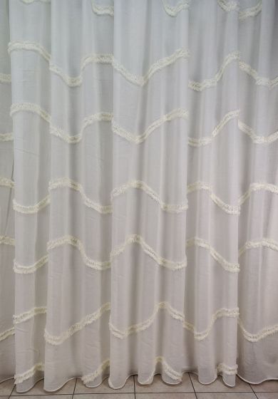 Tenda a Metro in Bouclè Effetto Lino Naturale