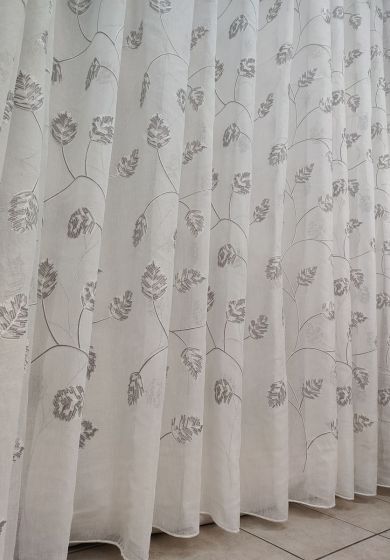 Tenda a Metro effetto lino Grigio