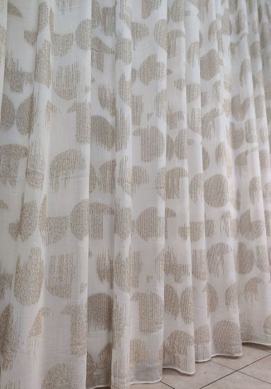 Tenda a Metro in Bouclè Effetto Lino Ciniglia beige