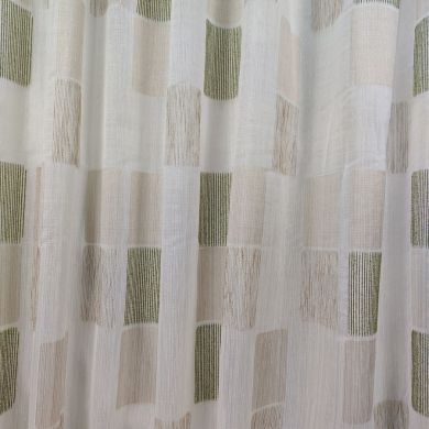 Tenda a Metro in Bouclè Effetto Lino Verde