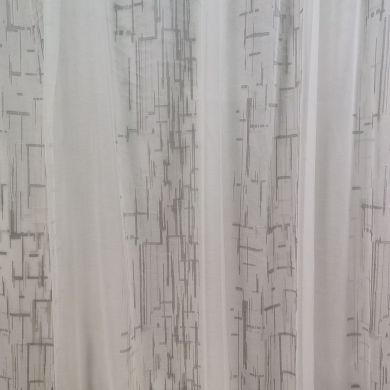 Tenda a Metro in Bouclè Effetto Lino Grigio