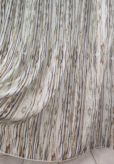 Tenda a Metro in Bouclè Effetto Lino Tortora