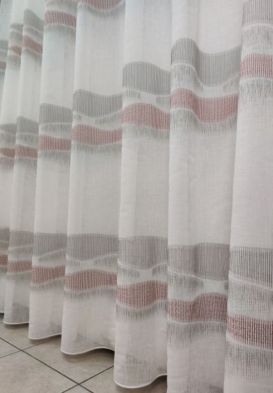 tenda a metro in bouclè effetto lino ottanio 5 Tenda a Metro in Bouclè Effetto Lino Bordò