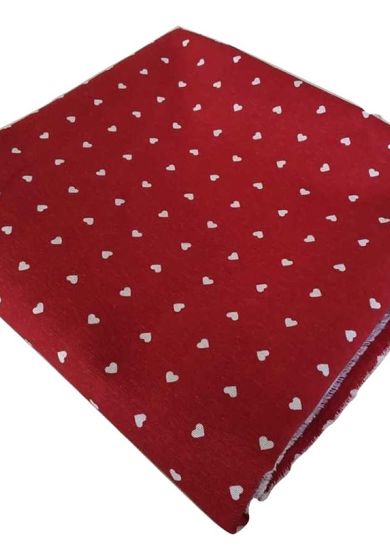 tappezzeria in cotone stampato 280 cm x 280 cm maiolica 3 Tappezzeria in Cotone Stampato 280 cm x 280 cm Cuoricini Rosso