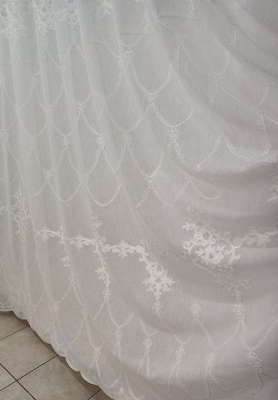 Tenda a Metro in Bouclè Effetto Lino Naturale