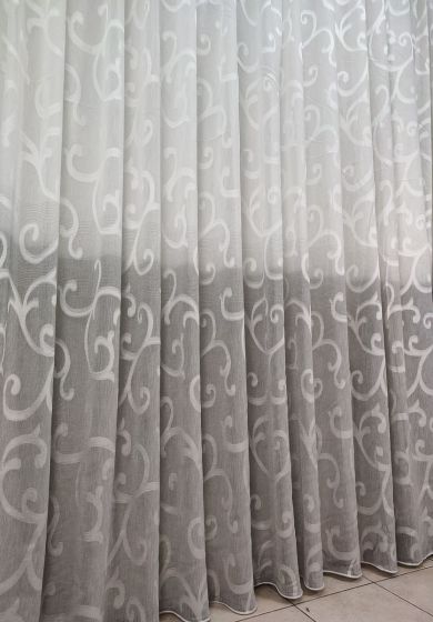 Tenda a Metro in Bouclè Effetto Lino Grigio