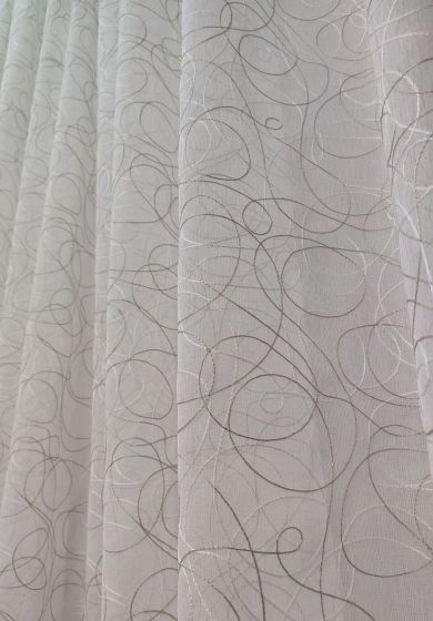 tenda a metro in bouclè effetto lino gialla alta 320 cm 5 Tenda a Metro in Bouclè Effetto Lino Tortora