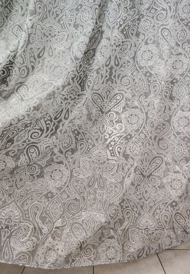 Tenda a Metro in Devorè Grigio