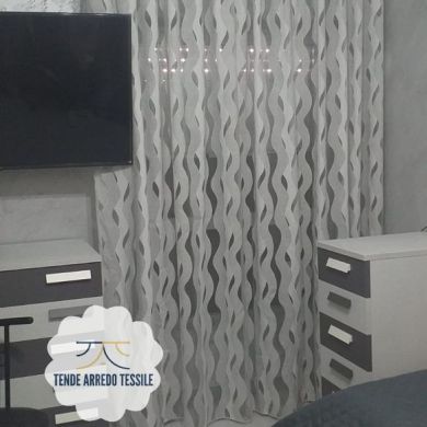 Tenda a Metro in Devorè Grigio