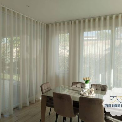 Tenda a Metro in Bouclè unito H320 cm col. Beige