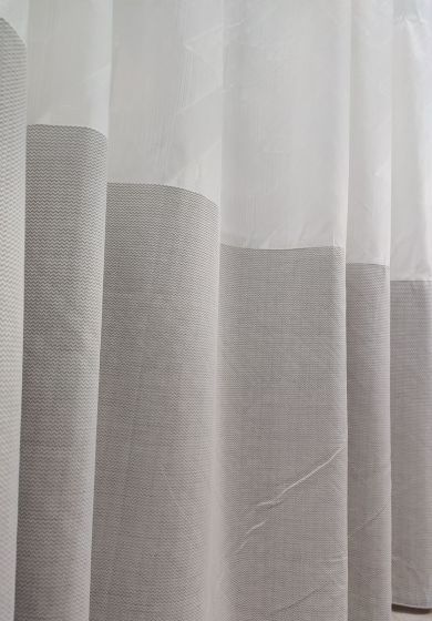 Tenda a Metro in Bouclè Effetto Lino Bianco