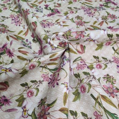 Tessuto in Cotone Pesante con Stampa Digitale Altezza 280 cm