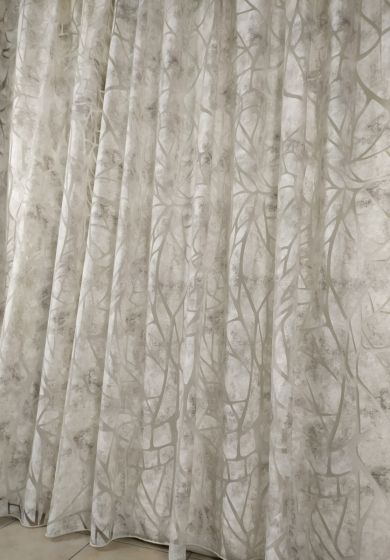 tenda a metro in organza con base piombata altezza 3 metri bianco 12 Tenda a Metro in Devorè con Base Piombata Altezza 3 Metri Grigio