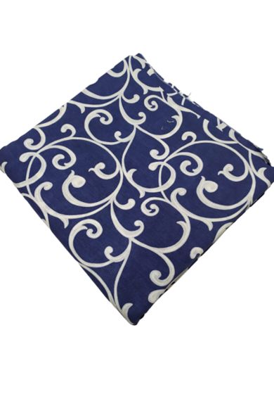 tappezzeria in cotone stampato 280 cm x 280 cm quadretti 10 Tappezzeria in Cotone Stampato 280 cm x 280 cm Blu