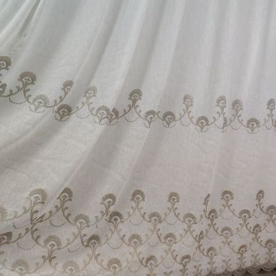 Tenda a Metro in Bouclè Effetto Lino Tortora