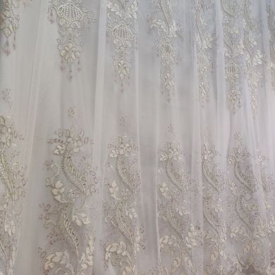 Tenda a Metro in Tulle con Base Orlata Altezza 3 Metri Rosa