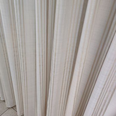 Tenda a Metro in Bouclè Effetto Lino Tortora