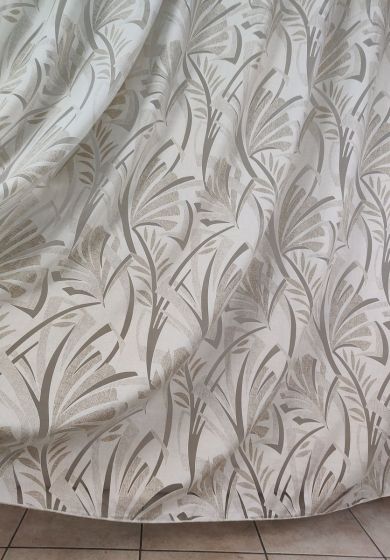 tenda a metro in bouclè effetto lino naturale 7 Tenda a Metro in Devorè Altezza 3 Metri Tortora