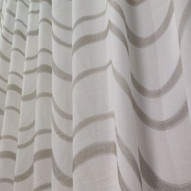 Tenda a Metro in Bouclè Effetto Lino Tortora