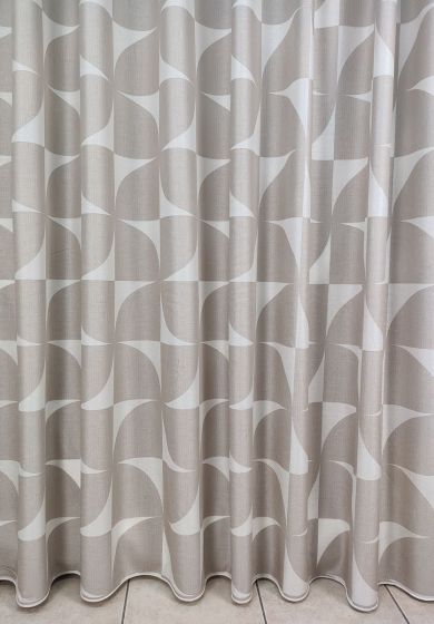 Tenda a Metro in Bouclè Effetto Lino Tortora