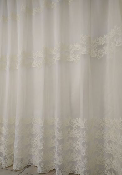 tenda a metro in bouclè effetto lino naturale 9 Tenda a Metro in Bouclè Effetto Lino