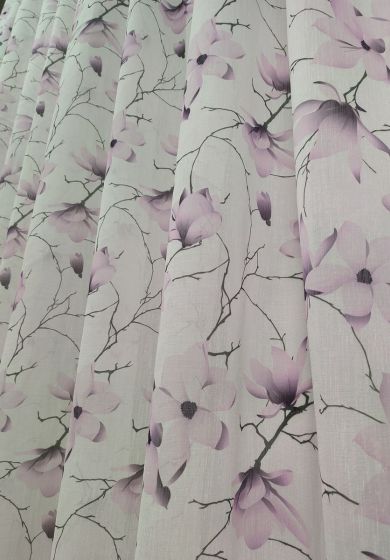 Tenda a Metro in Bouclè Effetto Lino Lilla