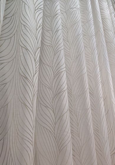 tenda a metro in bouclè unito h320 cm col. naturale 8 Tenda a Metro in Devorè Base Piombata Beige h 315 cm