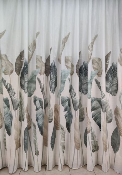 tenda a metro unito deborah bianco naturale 5 Tenda a Metro in Bouclè Effetto Lino Verde