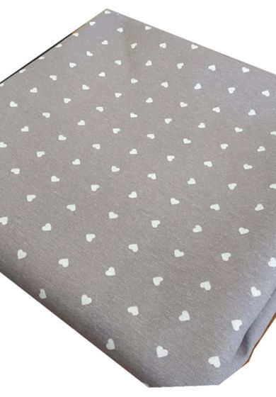 tappezzeria in cotone stampato 280 cm x 280 cm rosa 9 Tappezzeria in Cotone Stampato 280 cm x 280 cm Cuoricino Grigio