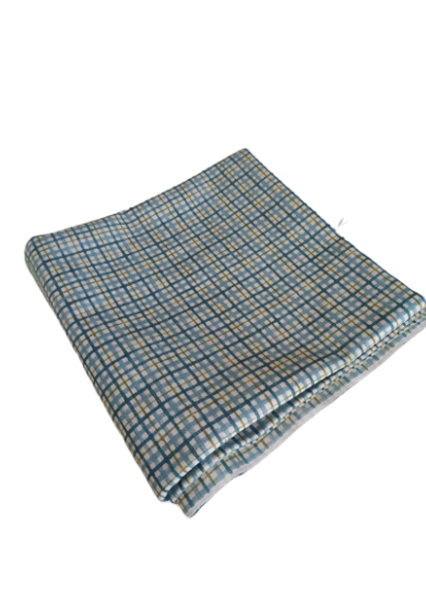 Tappezzeria in Cotone Stampato 280 cm x 280 cm Quadretti blu