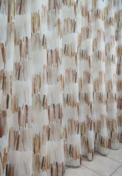 Tenda a Metro in Bouclè Effetto Lino Arancio