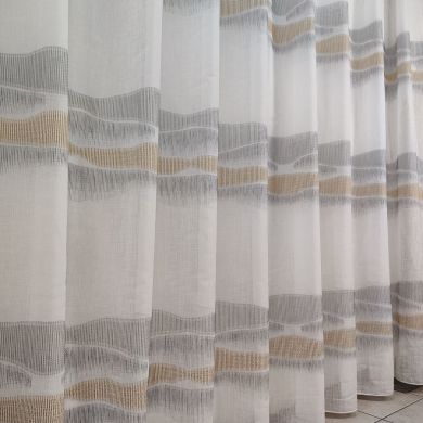 Tenda a Metro in Bouclè Effetto Lino Giallo