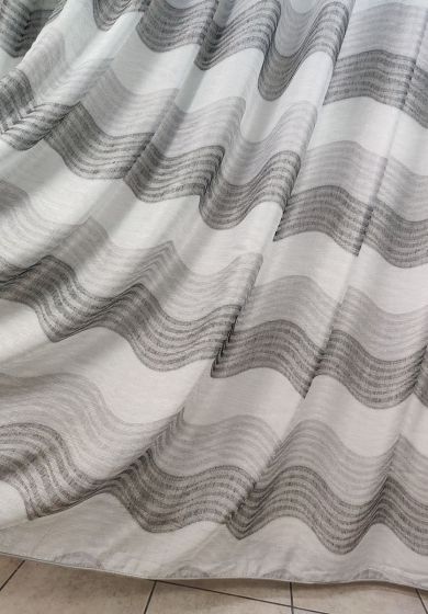 Tenda a Metro effetto lino Grigio