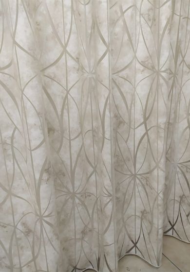 tenda a metro effetto misto lino con base piombata altezza 3 metri grigio 5 Tenda a Metro in Devorè con base Piombata Tortora