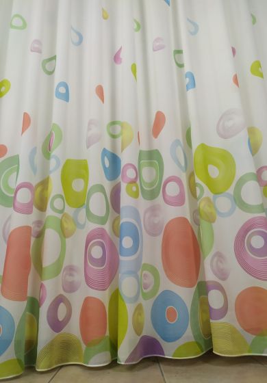 Tenda a Metro in Bouclè Effetto Lino con Base Piombata Altezza 3 Metri