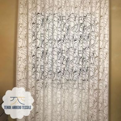 Tenda a Metro in Devorè Base Piombata Bianco