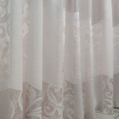 Tenda a Metro in Bouclè Effetto Lino Rosa