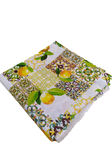 Tappezzeria in Cotone Stampato cm 280×280 Limoni