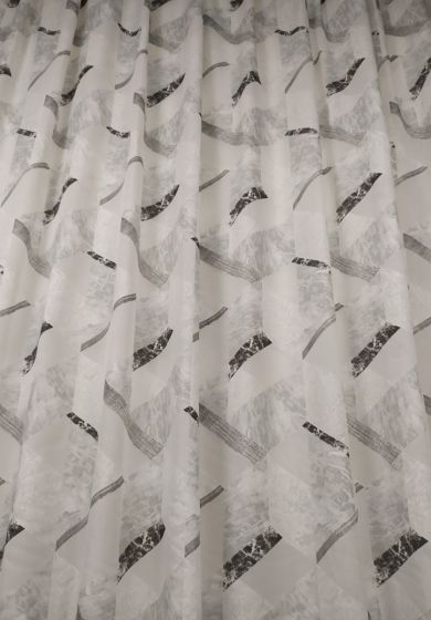 Tenda a Metro in Bouclè Effetto Lino Grigio